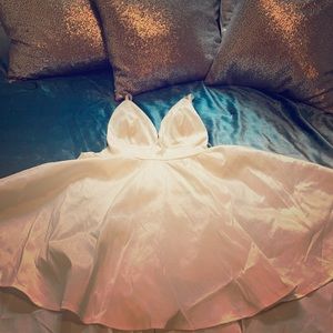 White high low wedding, party, prom dress